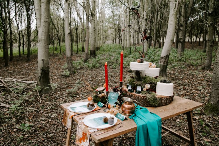 Sustainable outdoor wedding in Essex