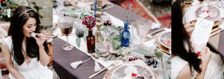 Disney princesses styled wedding shoot at Longton Wood