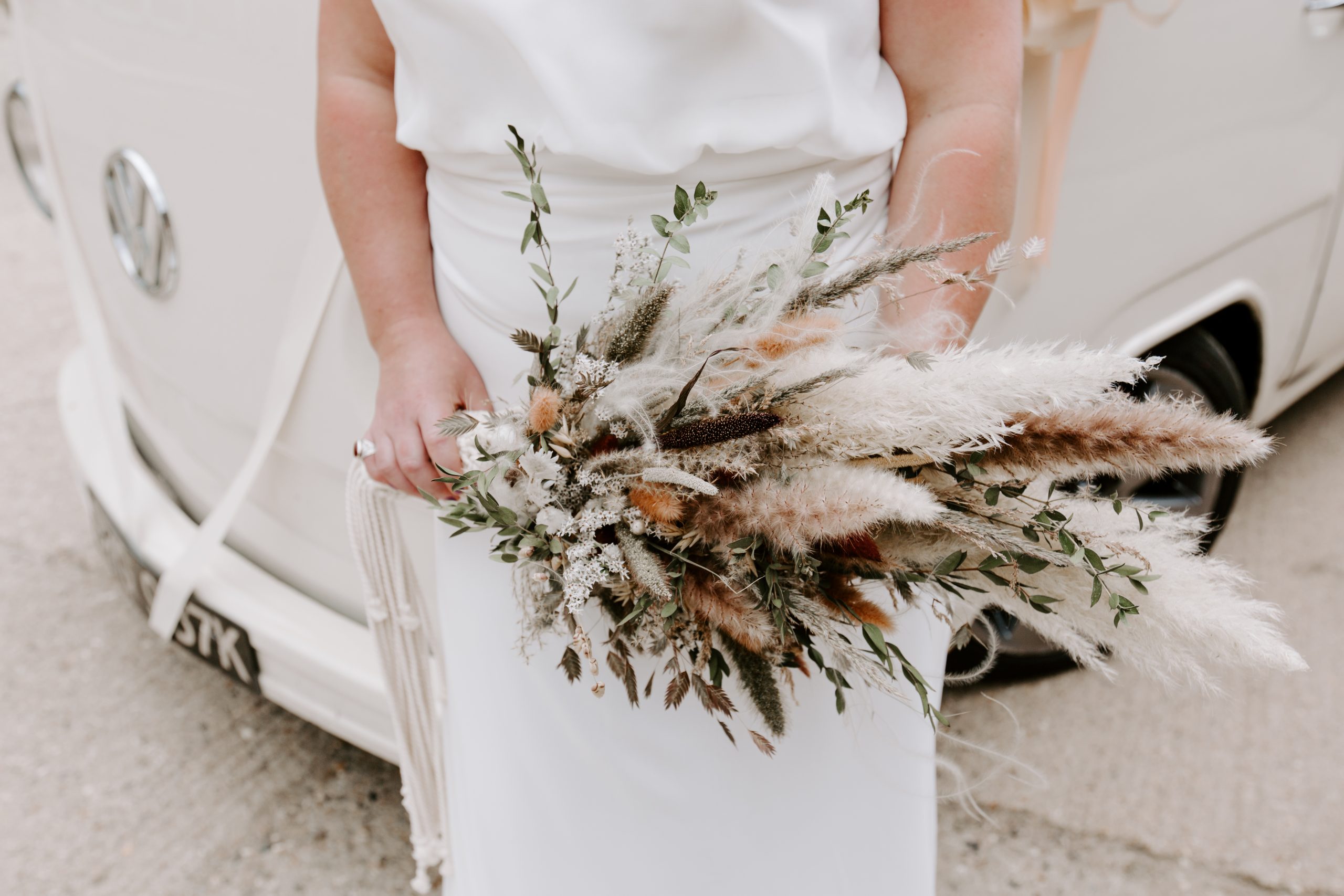 Rustic wedding bouquet at the Barns at Lodge Farm
